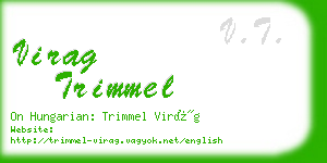 virag trimmel business card